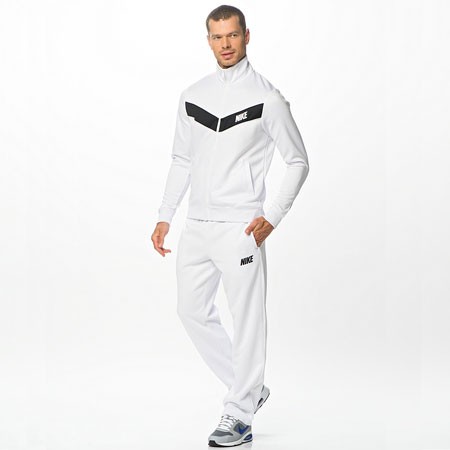 Спортивный костюм футбольного клуба Анжи белый (комплект: олимпийка + спортивные брюки)