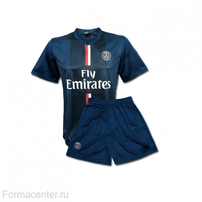 Форма игрока футбольного клуба ПСЖ Златан Ибрагимович (Zlatan Ibrahimovic) 2015/2016 (комплект: футболка + шорты + гетры)