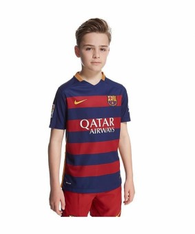Детская форма футбольного клуба Барселона 2015/2016 (комплект: футболка + шорты + гетры)