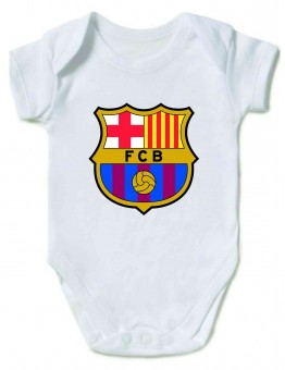 Детское боди футбольного клуба Барселона (большой логотип)